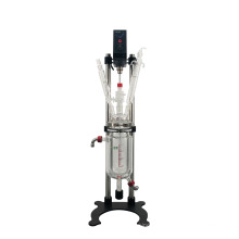 New Industrial  2L Jacketed Glass Reactor Chemical Lab Equipment